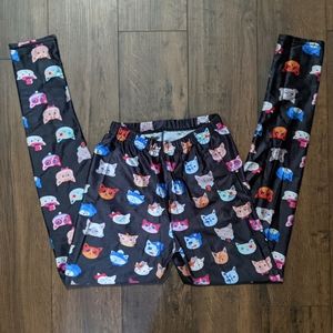 EUC Meowingtons Cat Face Leggings